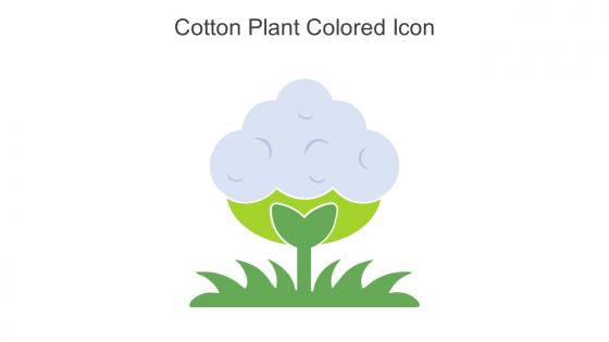 Cotton Plant Colored Icon In Powerpoint Pptx Png And Editable Eps Format