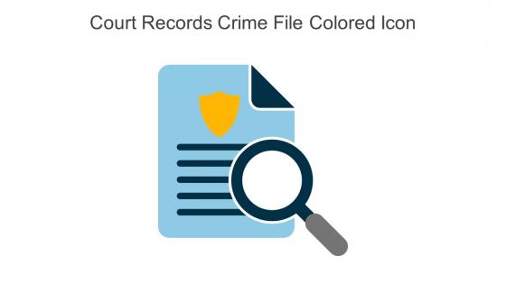 Court Records Crime File Colored Icon In Powerpoint Pptx Png And Editable Eps Format
