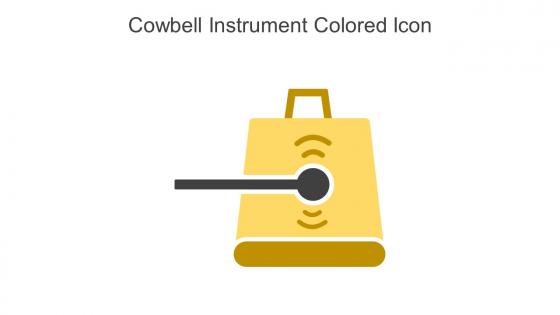 Cowbell Instrument Colored Icon In Powerpoint Pptx Png And Editable Eps Format