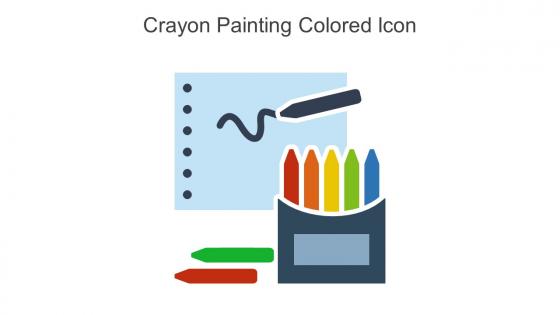 Crayon Painting Colored Icon In Powerpoint Pptx Png And Editable Eps Format