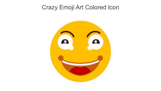 Crazy Emoji Art Colored Icon In Powerpoint Pptx Png And Editable Eps Format