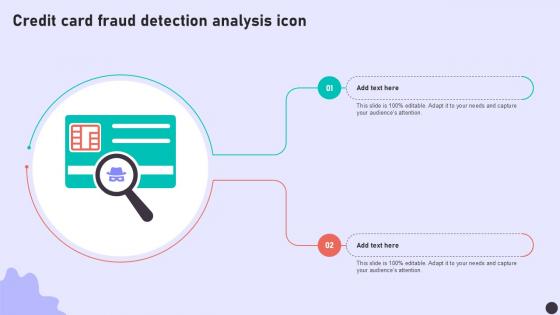 Credit Card Fraud Detection Analysis Icon Ppt Example