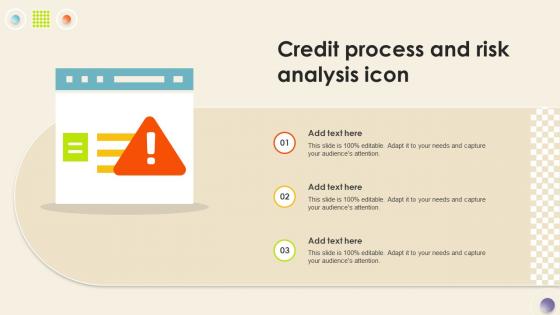 Credit Process And Risk Analysis Icon