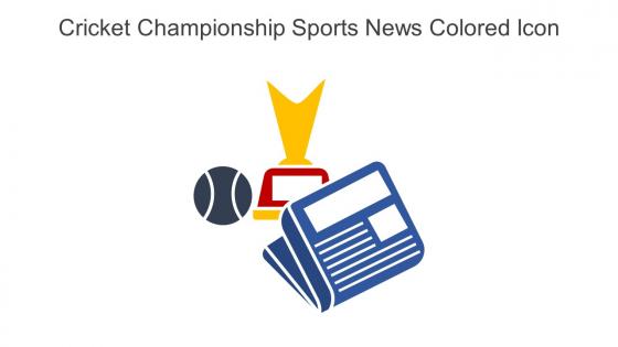 Cricket Championship Sports News Colored Icon In Powerpoint Pptx Png And Editable Eps Format