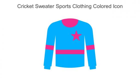 Cricket Sweater Sports Clothing Colored Icon In Powerpoint Pptx Png And Editable Eps Format