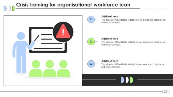 Crisis Training For Organisational Workforce Icon Ppt Sample