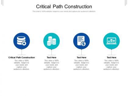 Critical path construction ppt powerpoint presentation icon files cpb