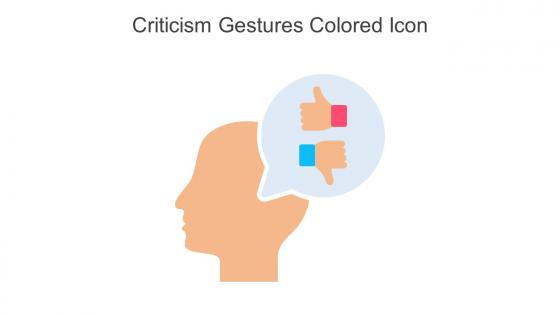 Criticism Gestures Colored Icon In Powerpoint Pptx Png And Editable Eps Format