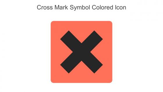 Cross Mark Symbol Colored Icon In Powerpoint Pptx Png And Editable Eps Format