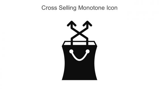 Cross Selling Monotone Icon In Powerpoint Pptx Png And Editable Eps Format