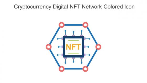 Cryptocurrency Digital NFT Network Colored Icon In Powerpoint Pptx Png And Editable Eps Format
