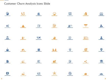 Customer churn analysis icons slide ppt powerpoint presentation visual aids layouts
