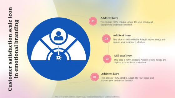 Customer Satisfaction Scale Icon In Emotional Branding