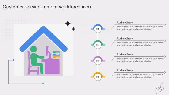 Customer Service Remote Workforce Icon