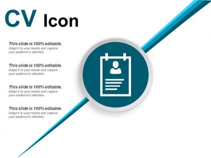 Cv icon good ppt example