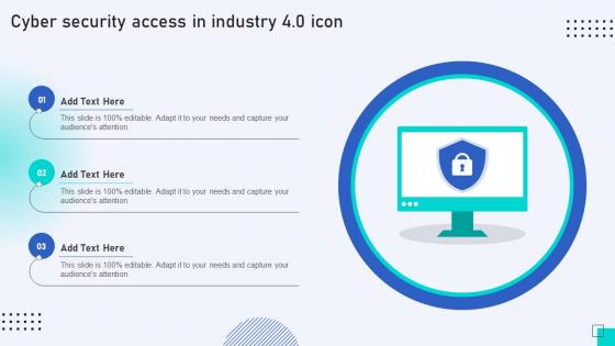 Cyber Security Access In Industry 4 0 Icon