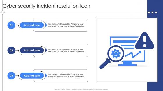 Cyber Security Incident Resolution Icon