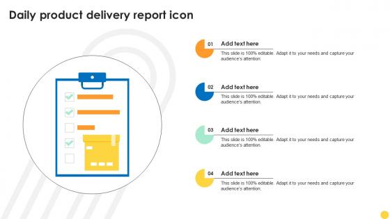 Daily Product Delivery Report Icon