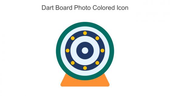 Dart Board Photo Colored Icon In Powerpoint Pptx Png And Editable Eps Format