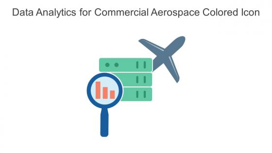 Data Analytics For Commercial Aerospace Colored Icon In Powerpoint Pptx Png And Editable Eps Format