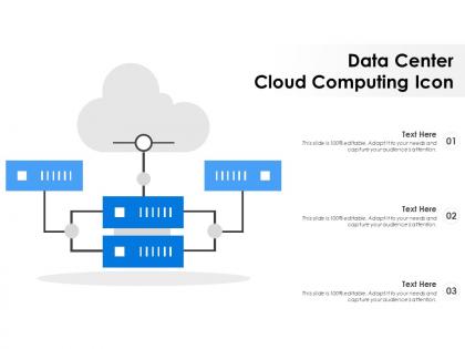 Data center cloud computing icon