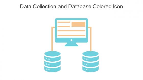Data Collection And Database Colored Icon In Powerpoint Pptx Png And Editable Eps Format