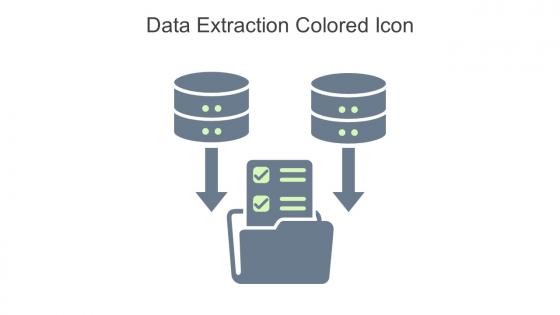 Data Extraction Colored Icon In Powerpoint Pptx Png And Editable Eps Format