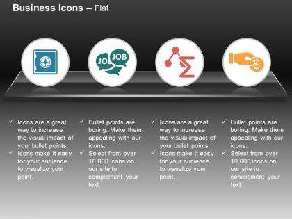 Data job buzz search techniques financial investment ppt icons graphics