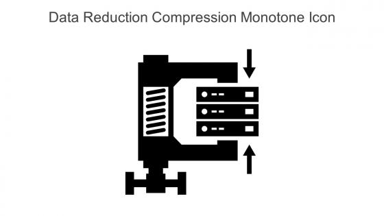 Data Reduction Compression Monotone Icon In Powerpoint Pptx Png And Editable Eps Format