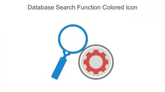 Database Search Function Colored Icon In Powerpoint Pptx Png And Editable Eps Format