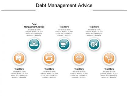 Debt management advice ppt powerpoint presentation icon influencers cpb