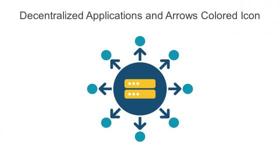 Decentralized Applications And Arrows Colored Icon In Powerpoint Pptx Png And Editable Eps Format