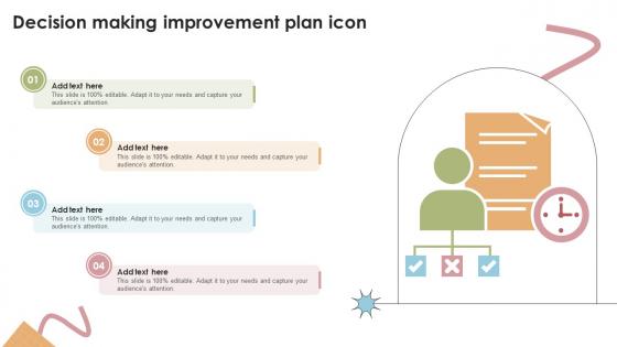 Decision Making Improvement Plan Icon Improvement SS