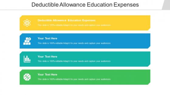 Deductible allowance education expenses ppt powerpoint presentation model icons cpb