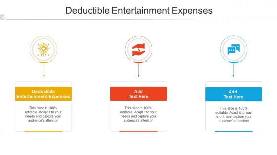 Deductible Entertainment Expenses Ppt Powerpoint Presentation Icon Designs Cpb