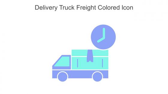 Delivery Truck Freight Colored Icon In Powerpoint Pptx Png And Editable Eps Format