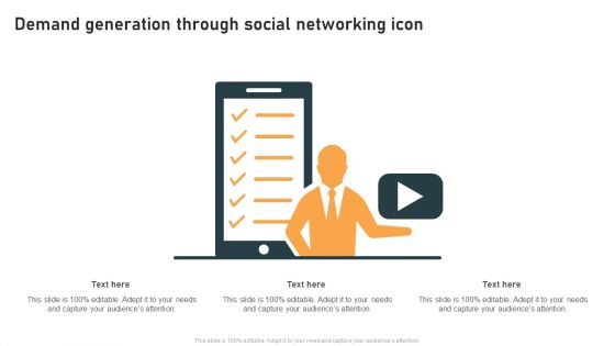 Demand Generation Through Social Networking Icon