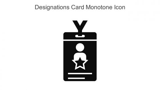 Designations Card Monotone Icon In Powerpoint Pptx Png And Editable Eps Format