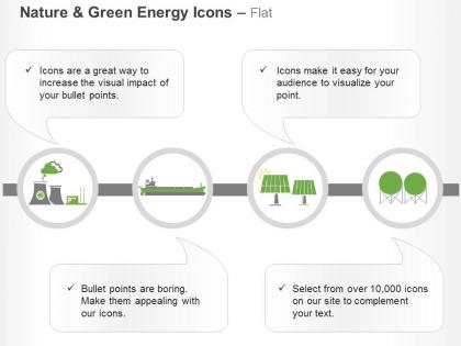 Dh nuclear plant with light and storage for green energy generation ppt icons graphics