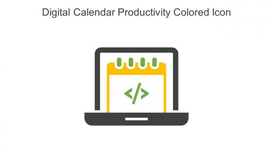 Digital Calendar Productivity Colored Icon In Powerpoint Pptx Png And Editable Eps Format