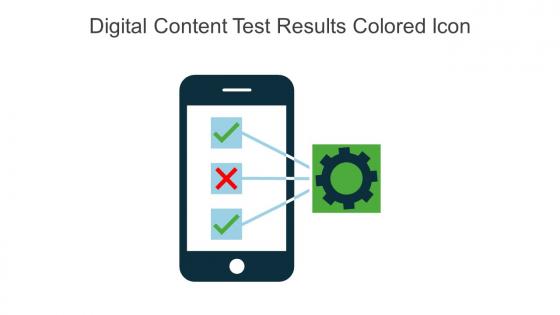 Digital Content Test Results Colored Icon In Powerpoint Pptx Png And Editable Eps Format
