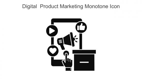 Digital Crisis Management Monotone Icon In Powerpoint Pptx Png And Editable Eps Format