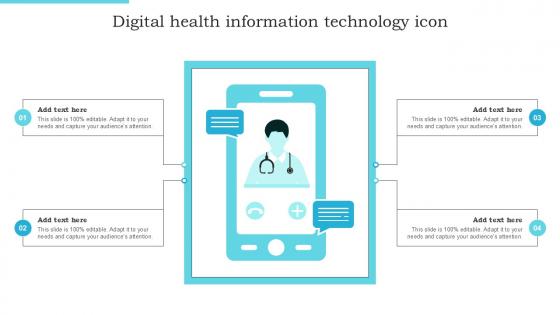 Digital Health Information Technology Icon Ppt Sample