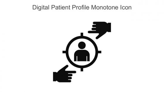 Digital Patient Profile Monotone Icon In Powerpoint Pptx Png And Editable Eps Format