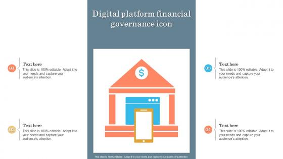 Digital Platform Financial Governance Icon