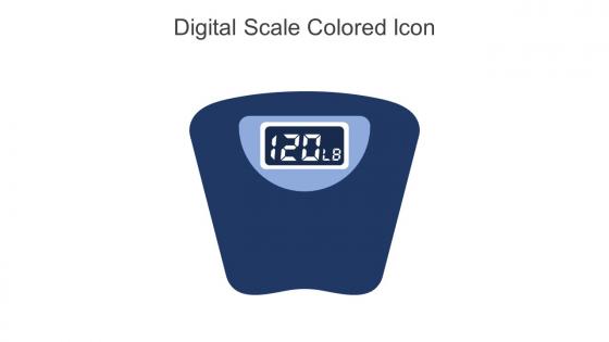 Digital Scale Colored Icon In Powerpoint Pptx Png And Editable Eps Format