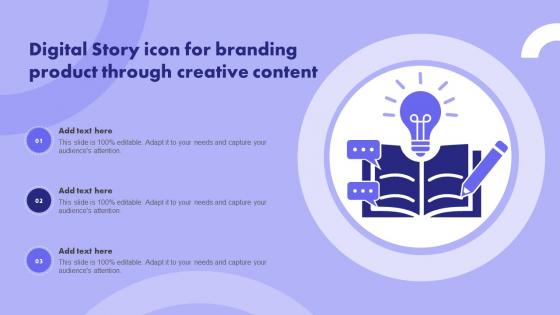 Digital Story Icon For Branding Product Through Creative Content