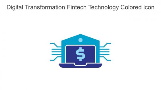 Digital Transformation Fintech Technology Colored Icon In Powerpoint Pptx Png And Editable Eps Format