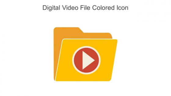 Digital Video File Colored Icon In Powerpoint Pptx Png And Editable Eps Format