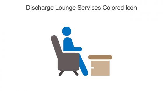 Discharge Lounge Services Colored Icon In Powerpoint Pptx Png And Editable Eps Format